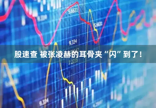 股速查 被张凌赫的耳骨夹“闪”到了！