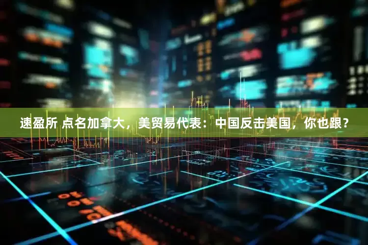 速盈所 点名加拿大，美贸易代表：中国反击美国，你也跟？