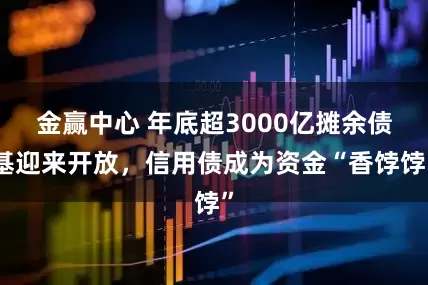 金赢中心 年底超3000亿摊余债基迎来开放，信用债成为资金“香饽饽”